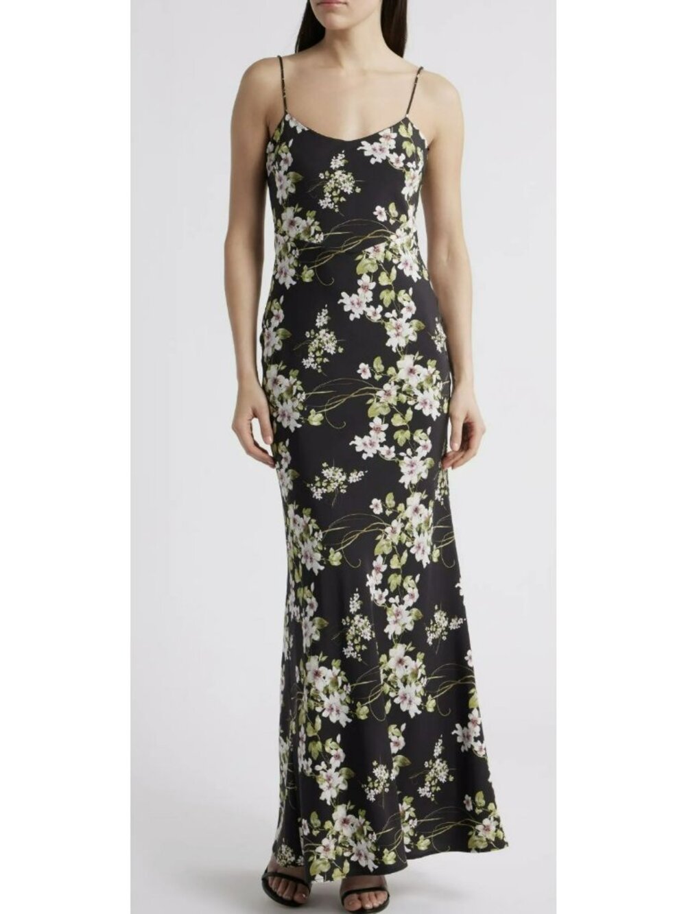 Sonya Moda Floral Maxi Dress Size Medium New